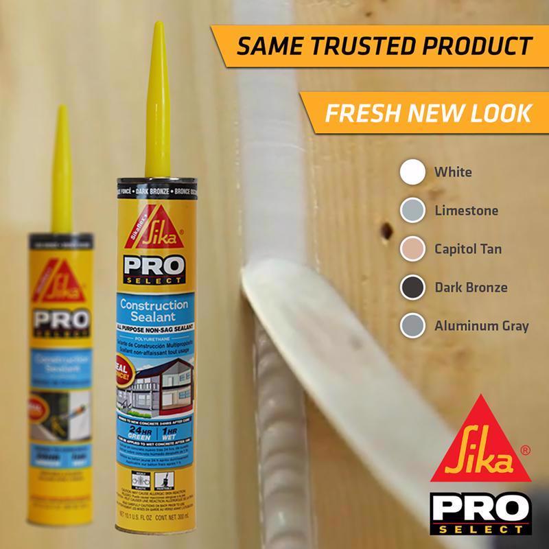 Sika Pro Select Dark Bronze Polyurethane Construction Caulk Sealant 10.1 oz