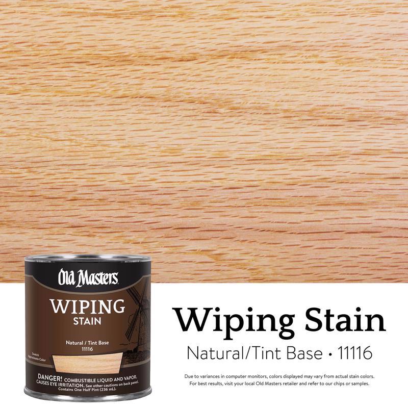 Old Masters Semi-Transparent Clear Oil-Based Wiping Stain 0.5 pt