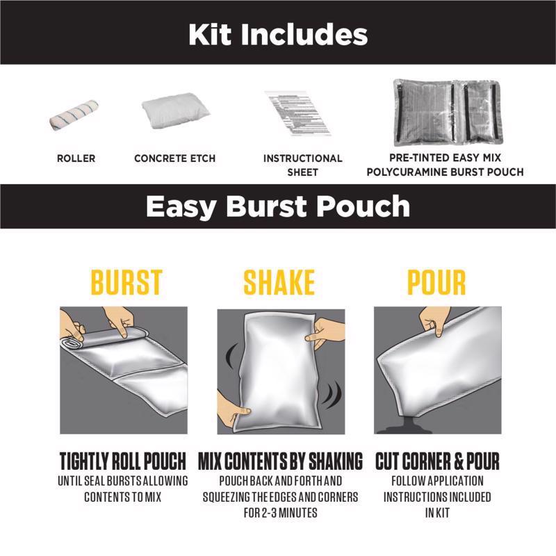 Rust-Oleum RockSolid High-Gloss Amaretto Garage Floor Coating Kit 70 oz