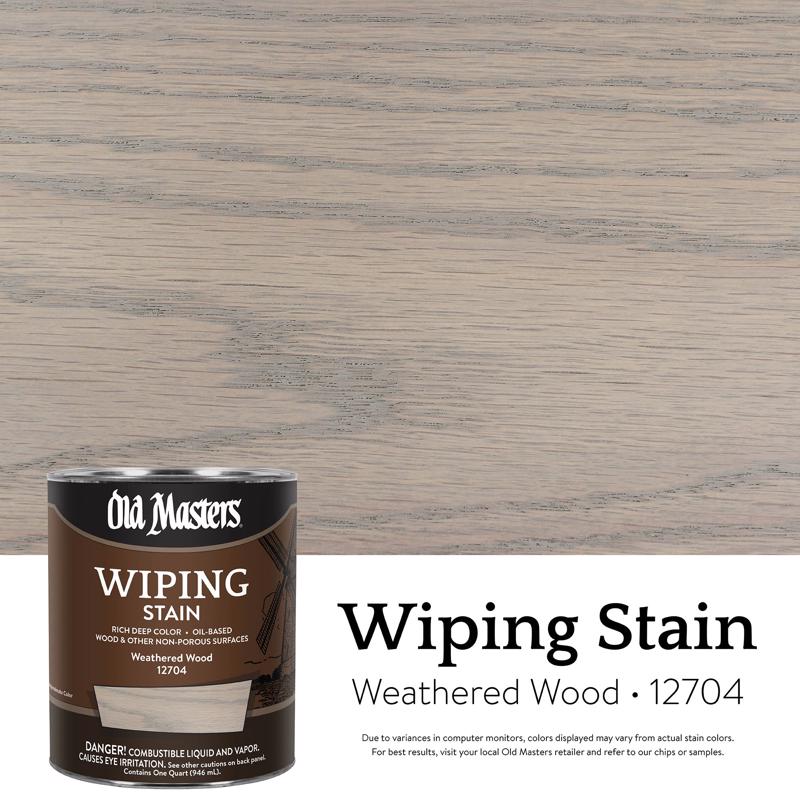 WIPE STAIN WTHRD WD QT