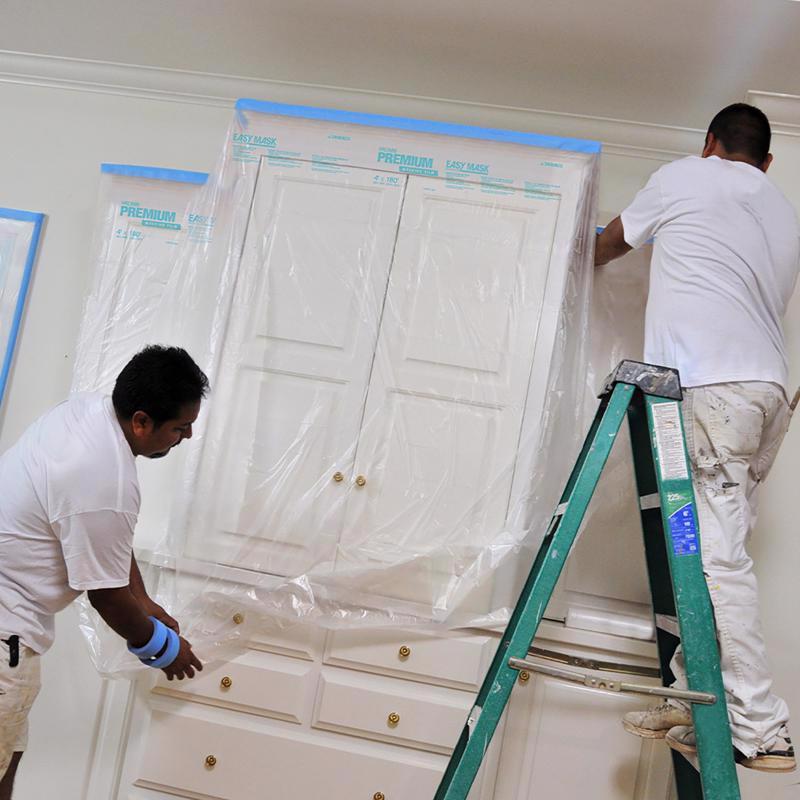 Easy Mask Premium Masking Film 0.5 mil X 99 in. W X 90 ft. L Plastic/Vinyl Clear 1 pk