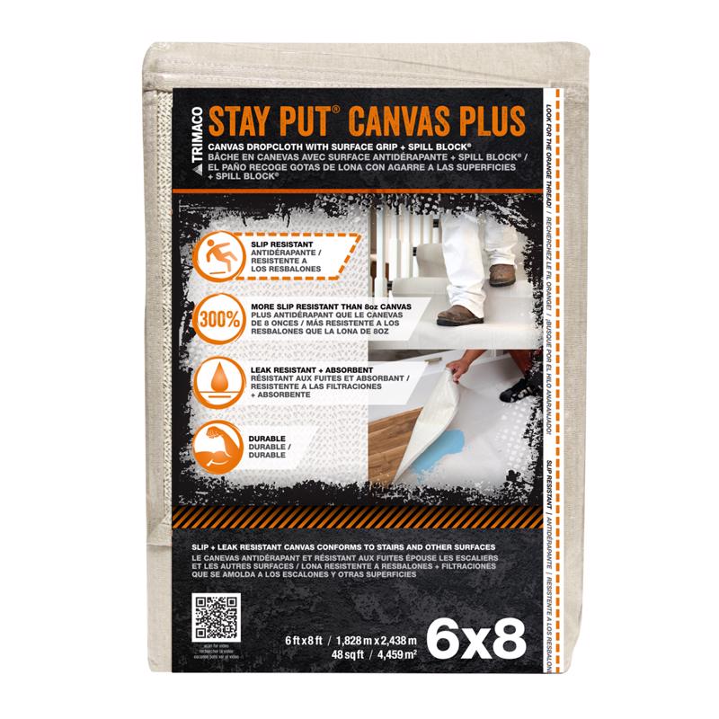 DROPCLOTH STAY PUT 6X8