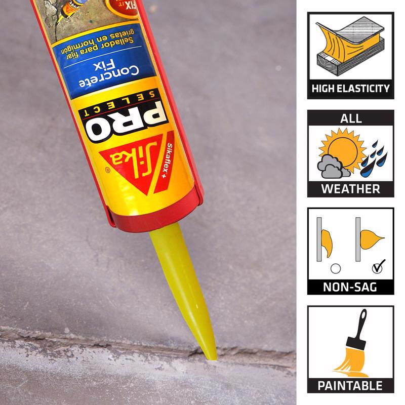 Sika Pro Select Limestone Polyurethane Concrete Caulk Sealant 10.1 oz