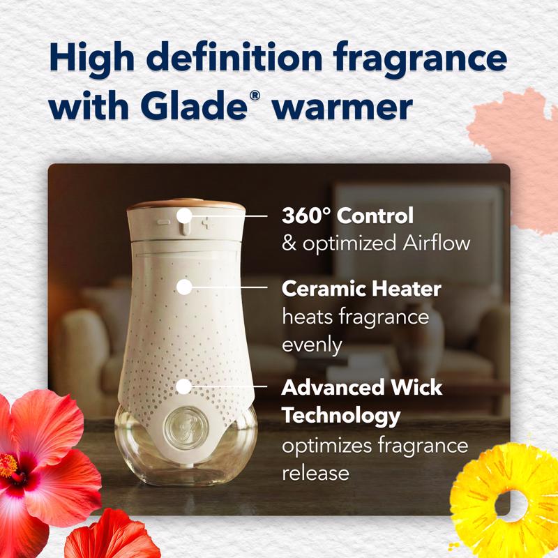 Glade Plug-Ins Hawaiian Breeze Scent Air Freshener Oil Refill 1.34 oz Liquid 2 pk