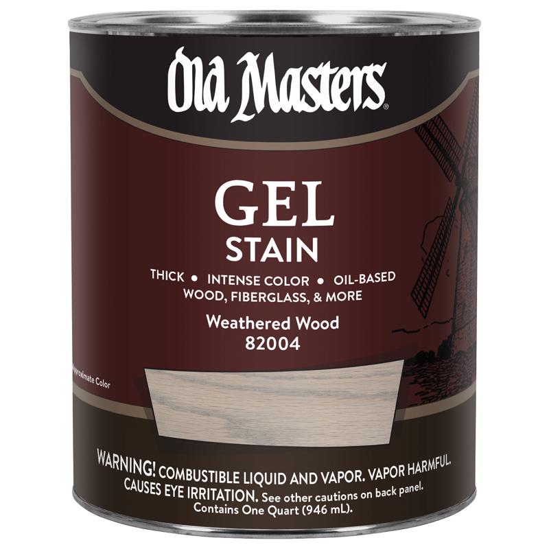 Old Masters Semi-Transparent Weathered Wood Oil-Based Alkyd Gel Stain 1 qt
