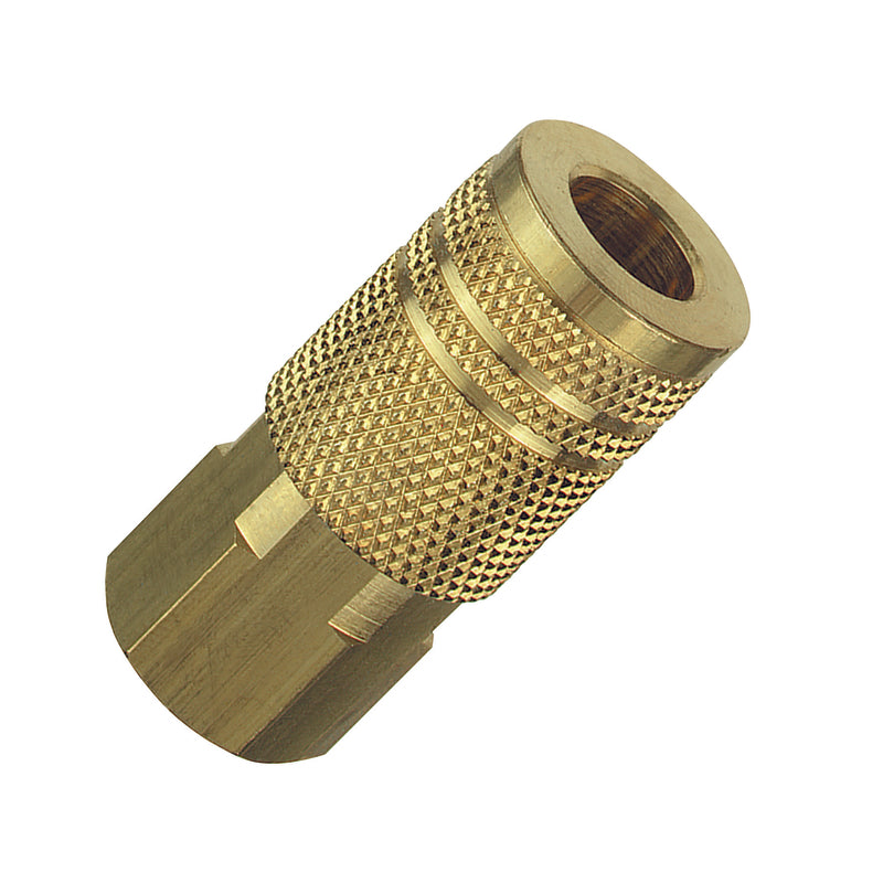 Amflo Brass 1/4 in. I/M Style Coupler 3/8 in. Female 1 pc