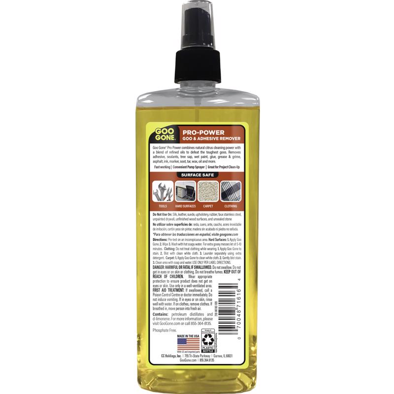 Goo Gone Liquid Adhesive Remover 16 oz