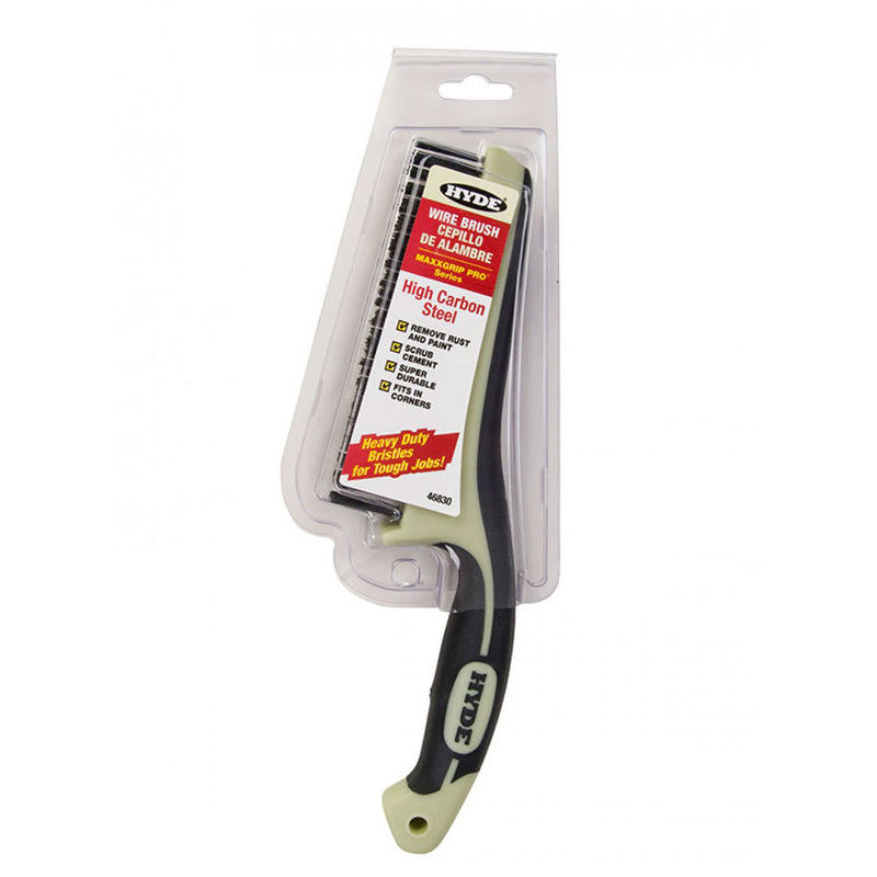 Hyde MAXXGRIP PRO 1 in. W X 11.75 in. L Carbon Steel Wire Brush