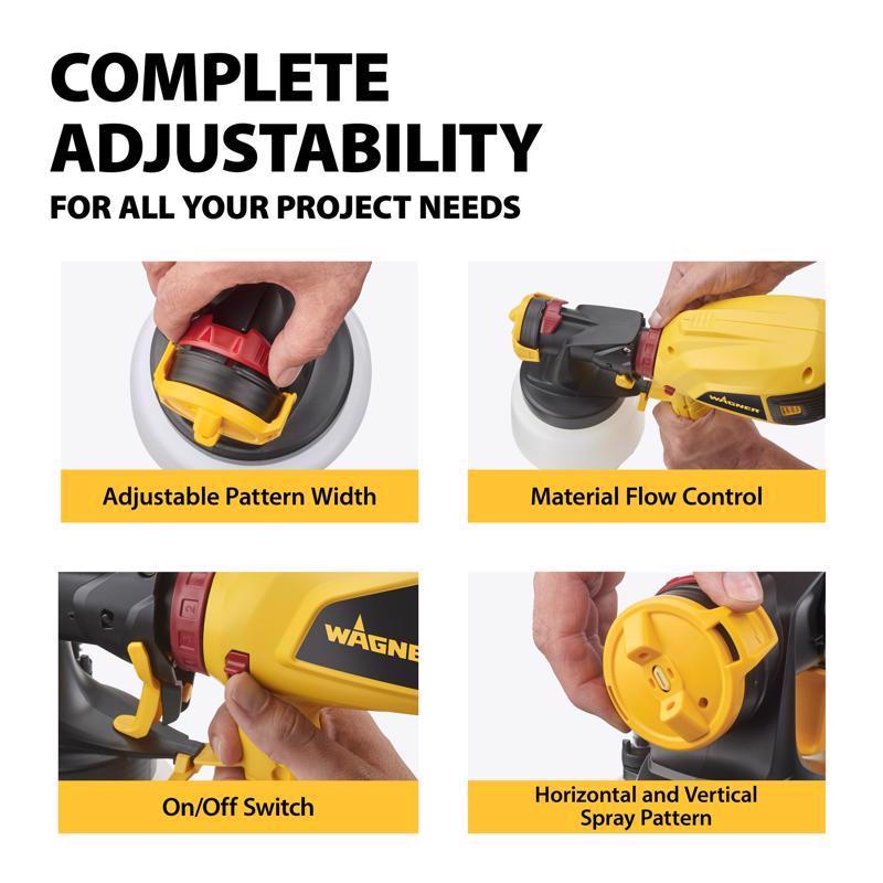 Wagner Control Spray Xtra Duty 6 psi Metal HVLP Paint Sprayer