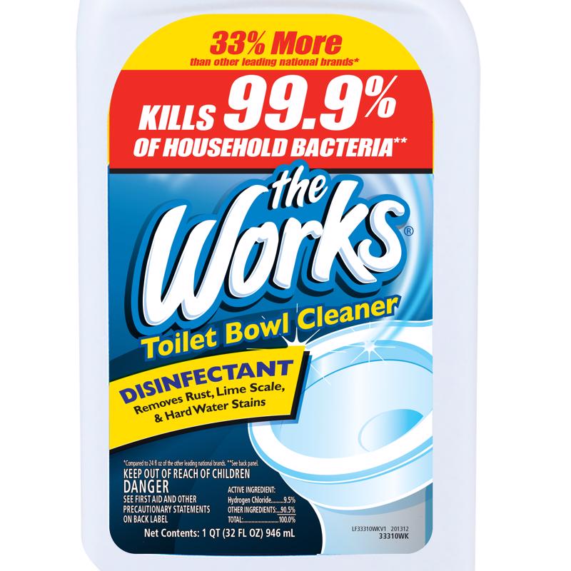 The Works No Scent Toilet Bowl Cleaner 32 oz Liquid