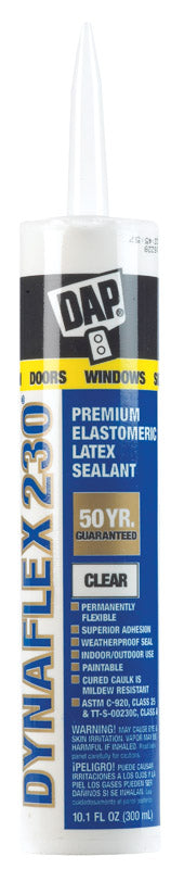 DAP Dynaflex 230 Clear Premium Latex Door/Siding/ Window Sealant 10.1 oz