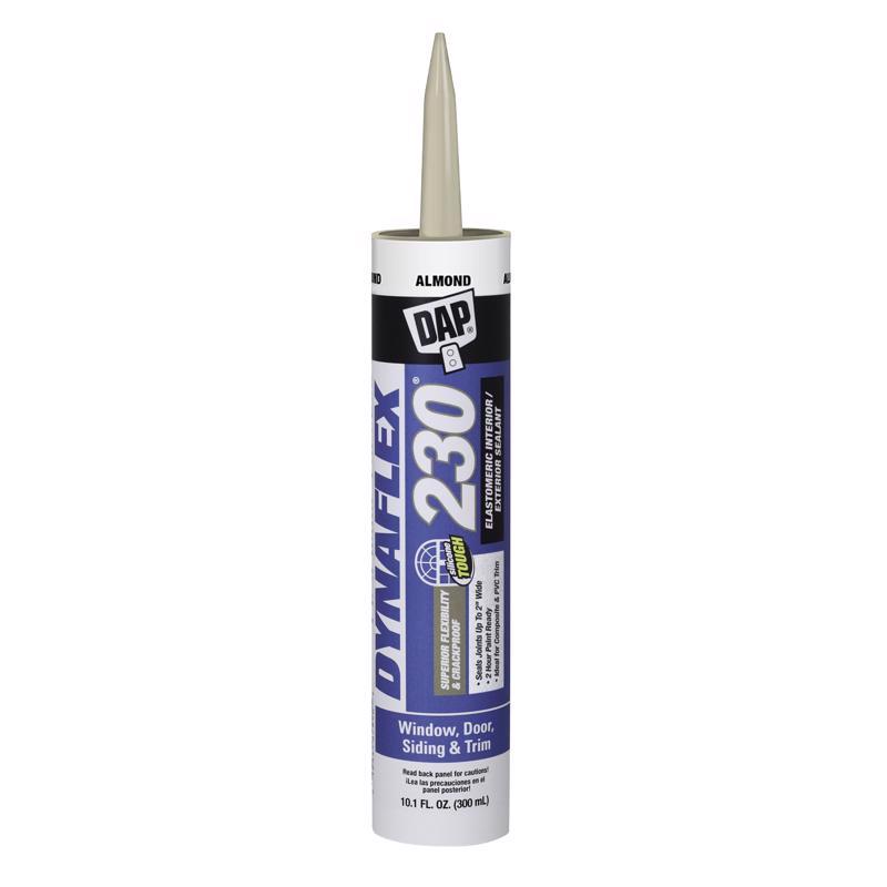 12 Pack of 10.1 oz DAP 18306 Dynaflex 230 Almond Premium Window, Door, and Trim Sealant