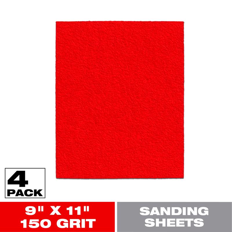 Diablo 9 in. L X 11 in. W 150 Grit Aluminum Oxide Sanding Sheet 4 pk
