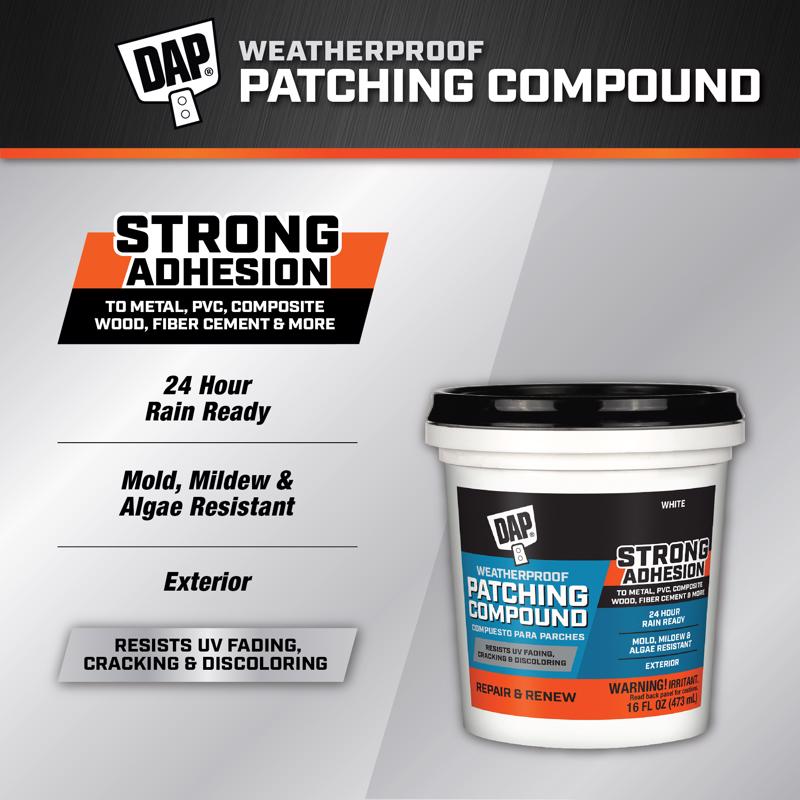DAP Platinum Patch Ready to Use White Exterior Filler 16 oz