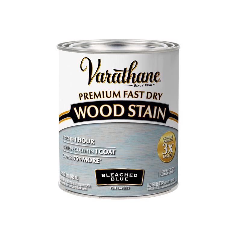 Varathane Semi-Transparent Gloss Bleached Blue Oil-Based Urethane Modified Alkyd Wood Stain 1 qt