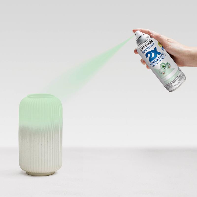 Rust-Oleum Painters Touch 2X Ultra Cover Gloss Modern Mint Paint+Primer Spray Paint 12 oz