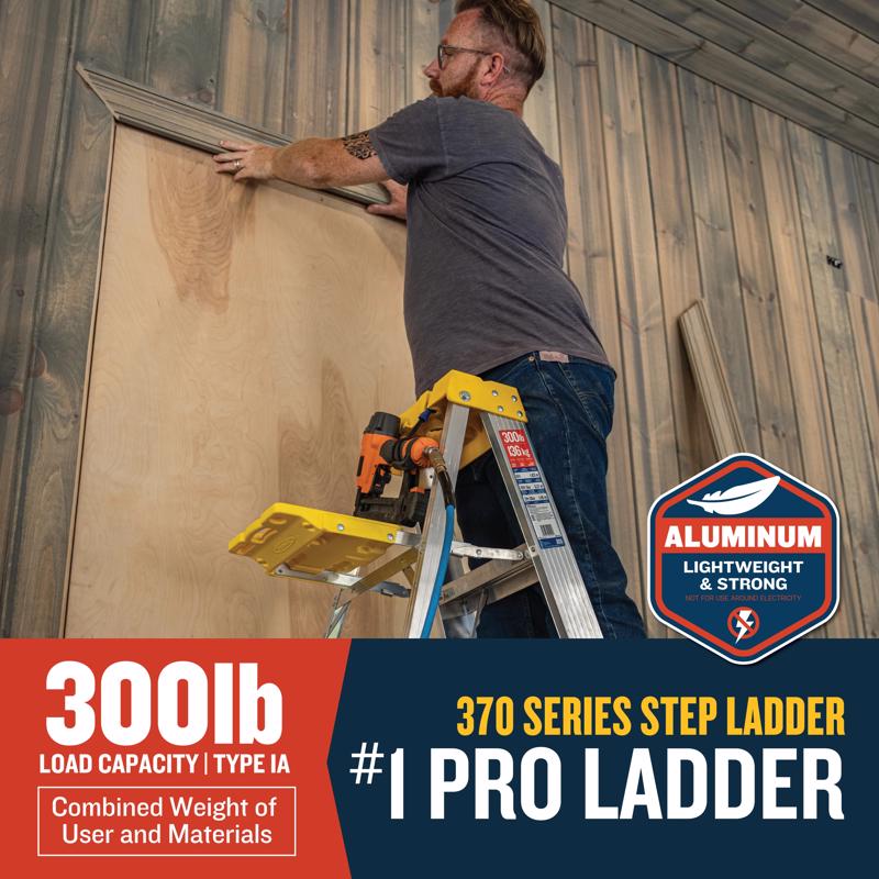 Werner 3 ft. H Aluminum Step Ladder Type IA 300 lb. capacity
