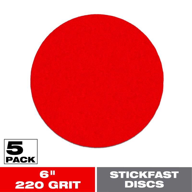 Diablo StickFast 6 in. Ceramic Blend Adhesive ROS Sanding Disc 220 Grit Ultra Fine 5 pk