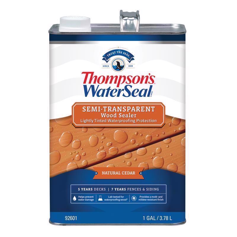 Thompson's WaterSeal Semi-Transparent Natural Cedar Waterproofing Wood Sealer 1 gal