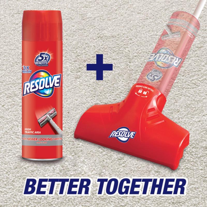 Resolve High Traffic Carpet Cleaner 22 oz Foam