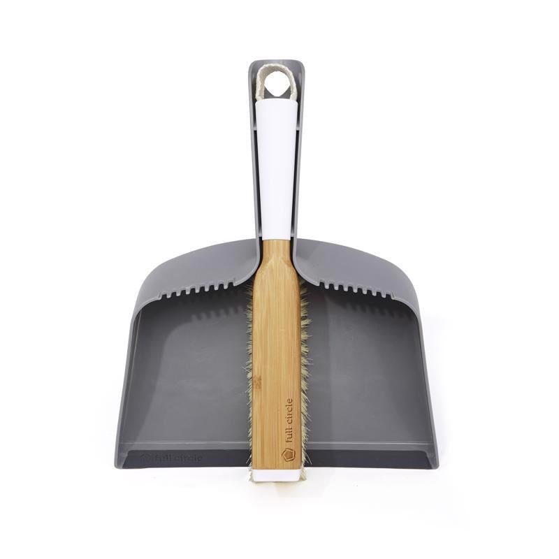 Full Circle Clean Team Bamboo/Plastic Handheld Dustpan and Brush Set