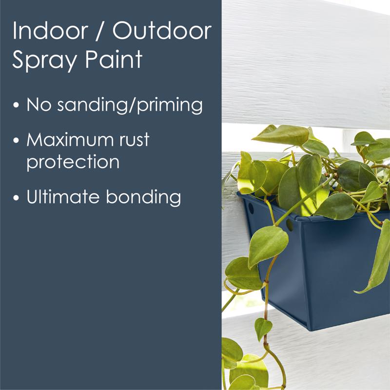 Krylon Fusion All-In-One Matte Ink Blue Paint+Primer Spray Paint 12 oz