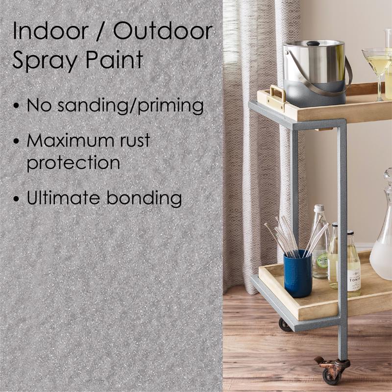 Krylon Fusion All-In-One Hammered Silver Paint+Primer Spray Paint 12 oz