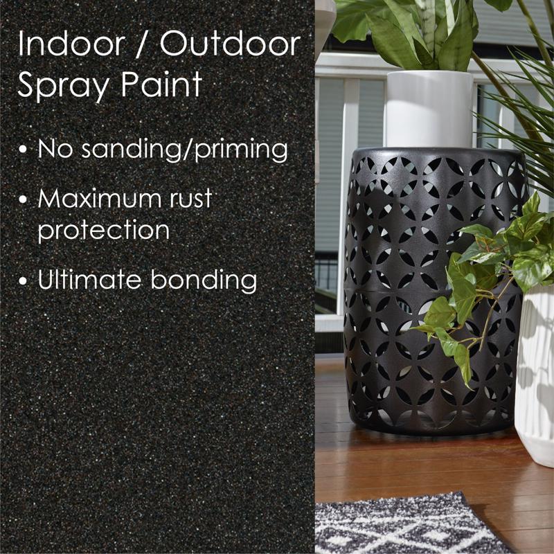 Krylon Fusion All-In-One Metallic Black Stainless Steel Paint+Primer Spray Paint 12 oz