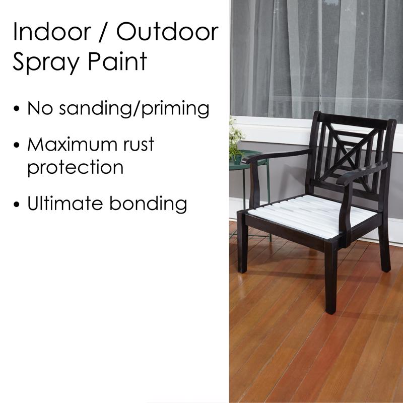 Krylon Fusion All-In-One Flat White Paint+Primer Spray Paint 12 oz