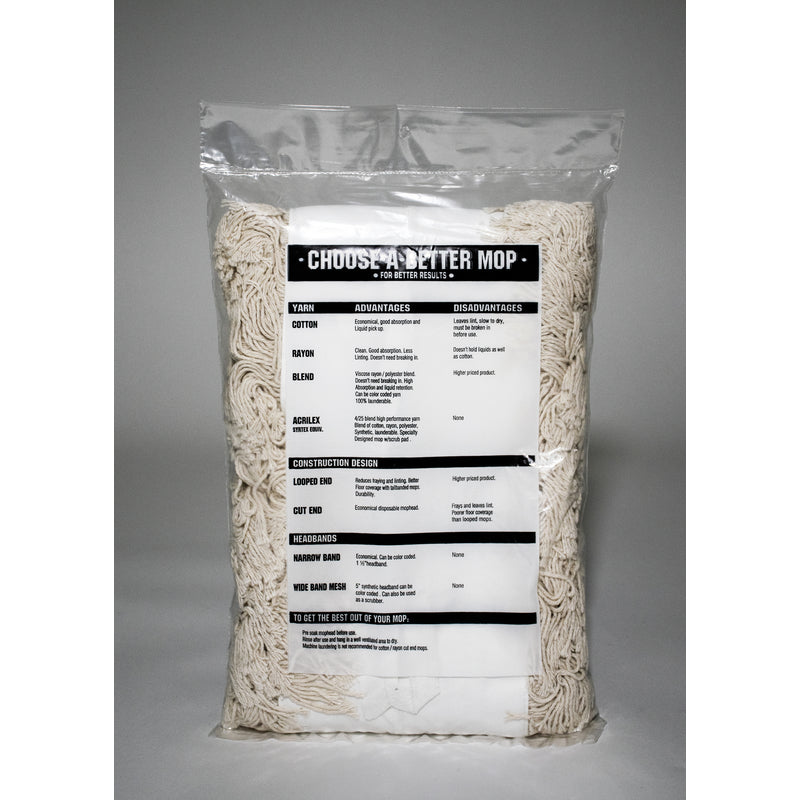 Elite Mops and Brooms 5 x 36 Dust Cotton Mop Refill 1 pk