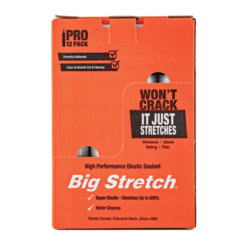 Sashco Big Stretch Dark Brown Elastomeric Acrylic Latex Door/Siding/ Window Caulk 10.5 oz