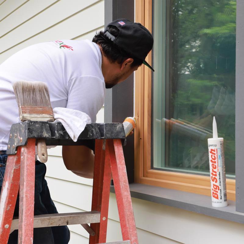 Sashco Big Stretch Clear Elastomeric Acrylic Latex Door/Siding/ Window Caulk 10.5 oz