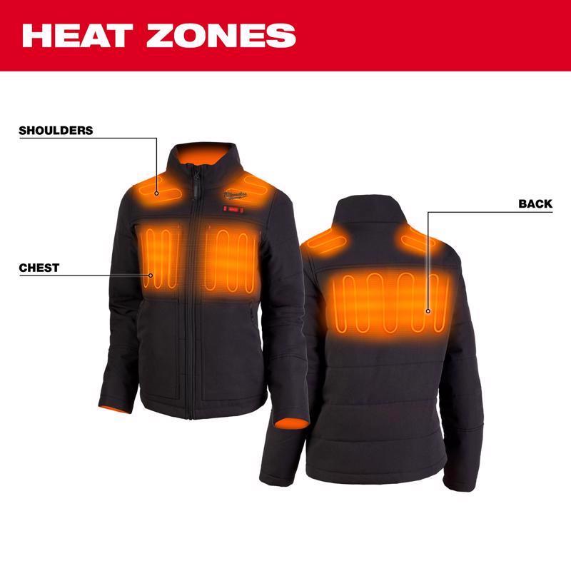 Milwaukee M12 AXIS XL Long Sleeve Women's Full-Zip Heated Jacket Kit Black