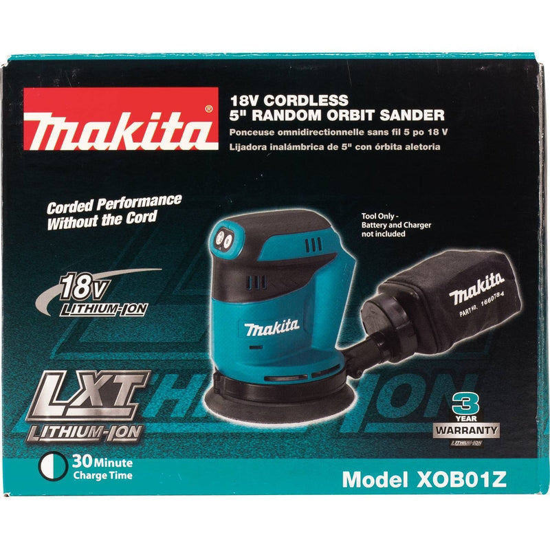 Makita 18V LXT Cordless 5 in. Random Orbit Sander Tool Only