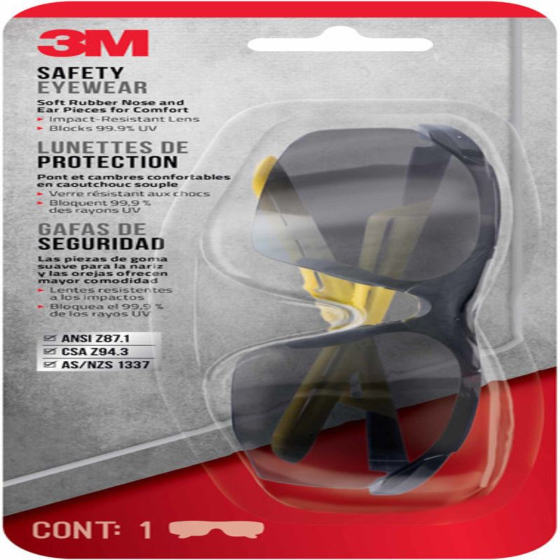 3M SAFTY GLASSES GRY A/F