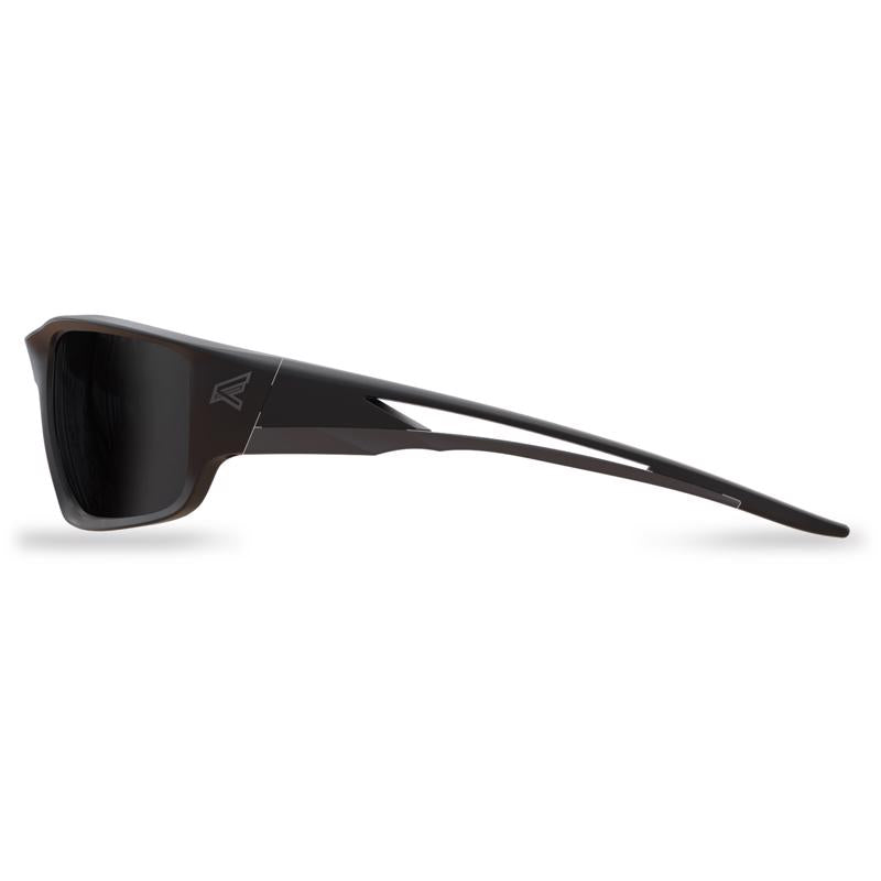 Edge Eyewear Kazbek Anti-Fog Polarized Safety Glasses Smoke Lens Black Frame 1 pc