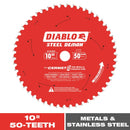 Diablo Steel Demon 10 in. D X 1 in. Cermet Metal Saw Blade 50 teeth 1 pk