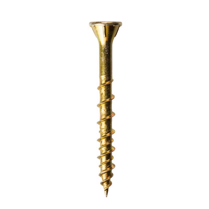 Simpson Strong-Tie Quik Drive No. 9 X 1-3/4 in. L Lobe Yellow Zinc Collated Subfloor Screws 1 pk