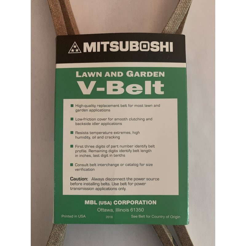 Mitsuboshi Super KB 4LK660 V-Belt 0.5 in. W X 66 in. L For Riding Mowers