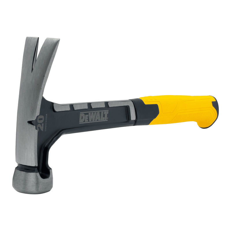 DeWalt 20 oz Smooth Face Rip Claw Hammer 7-1/2 in. Steel Handle