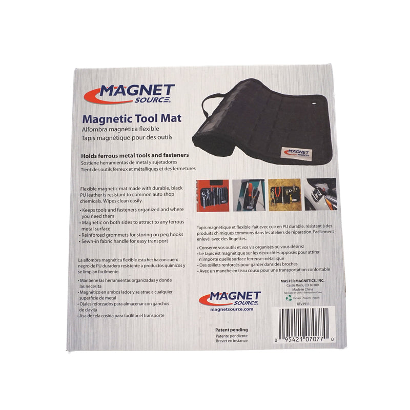 Magnet Source 12-1/2 in. L X 6.75 in. W Black Magnetic Tool Mat 19 lb. pull