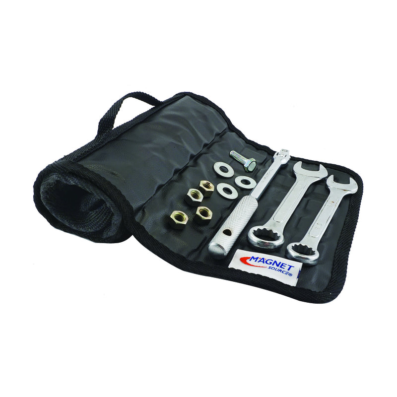 Magnet Source 19-1/2 in. L X 8.85 in. W Black Magnetic Tool Mat 19 lb. pull