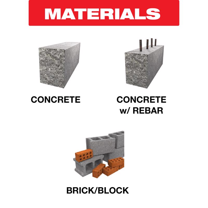 Diablo Rebar Demon 3/8 in. X 12 in. L Carbide Hammer Drill Bit SDS-Plus Shank 1 pk