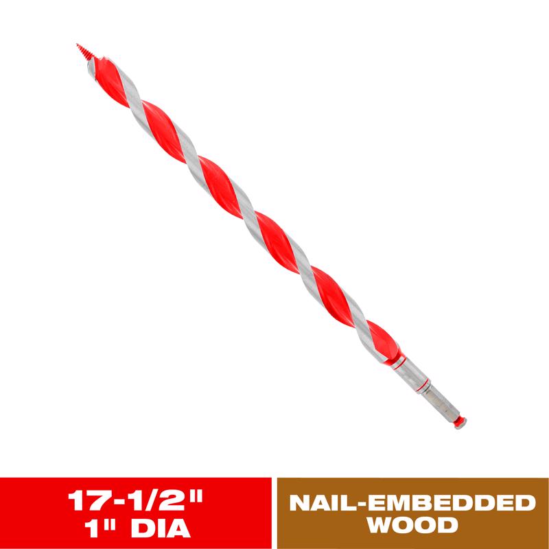 Diablo Dura-Tip 1 in. D X 17.5 in. L Auger Bit High Speed Steel 1 pc