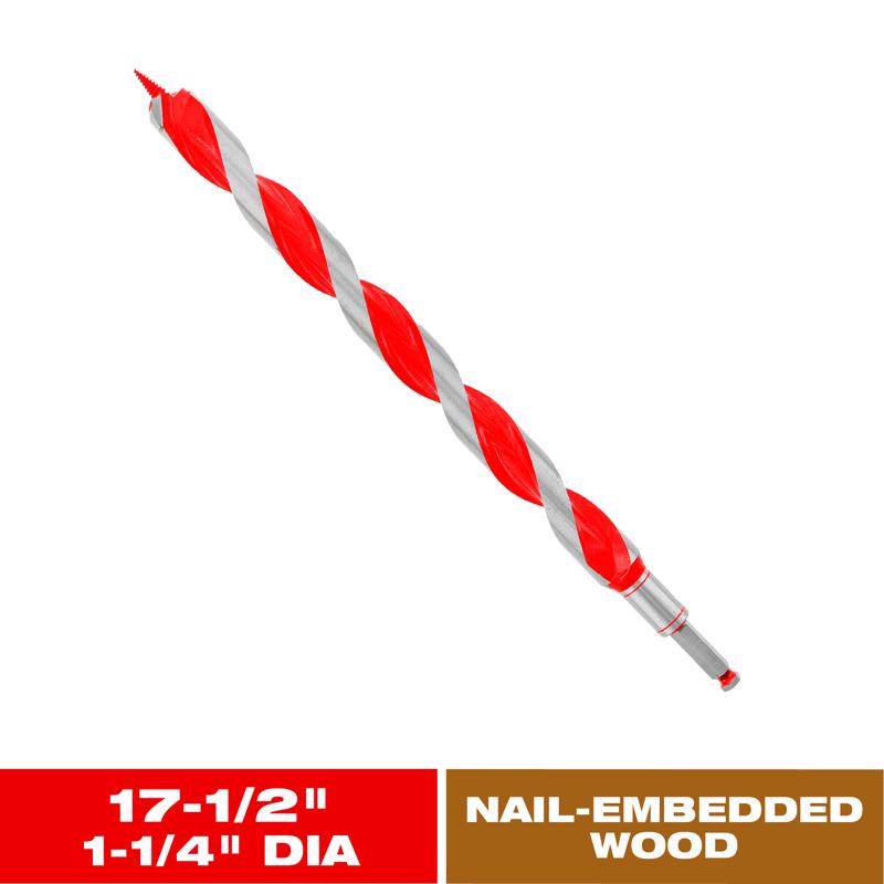 Diablo Dura-Tip 1-1/4 in. D X 17.5 in. L Auger Bit High Speed Steel 1 pc