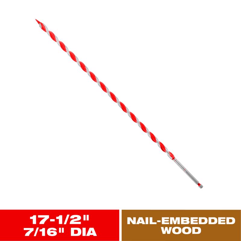 Diablo Dura-Tip 7/16 in. D X 17.5 in. L Auger Bit High Speed Steel 1 pc