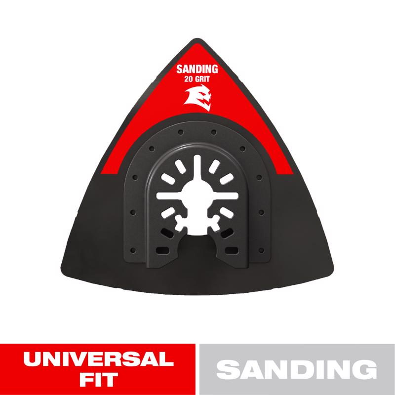 Diablo 3-1/2 in. W Carbide Grit Triangular Oscillating Sanding Plate General Purpose Cuts 1 pk