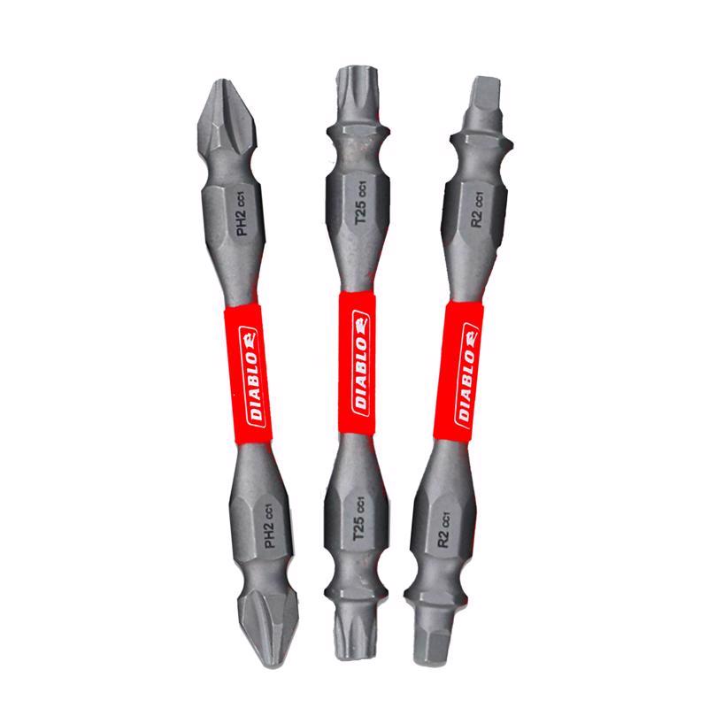 DE DRIVR BIT SET 2.5"3PC