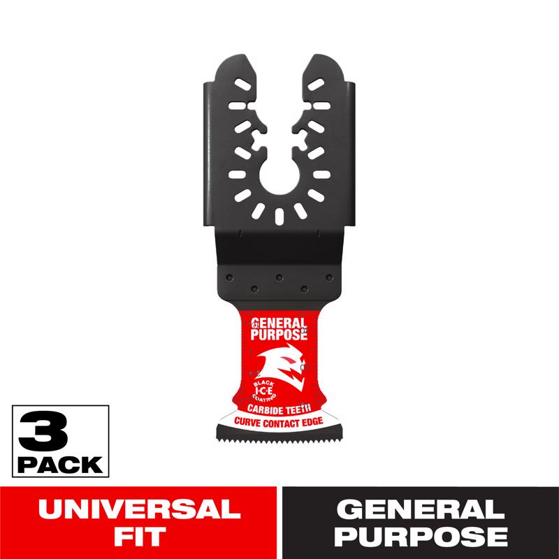 Diablo 1-1/4 in. X 1-1/4 in. W Carbide Oscillating Blade General Purpose Cuts 3 pk