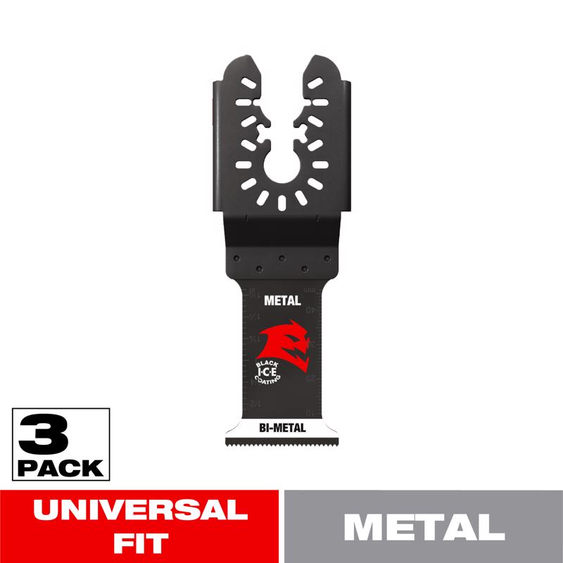 Diablo 1-1/4 in. X 1-1/4 in. W Bi-Metal Oscillating Blade Metal 3 pk